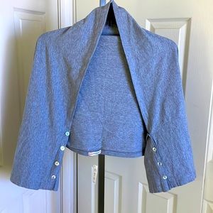 The Fling it’s Wrap multi style ballero cover up gray one size stretched